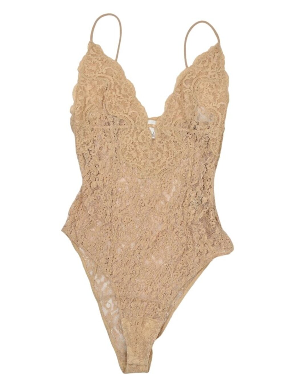 Ronny Kobo Lace Bodysuit in Champagne